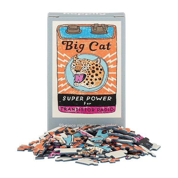 Big Cat Power 99 Piece Mini Jigsaw Puzzle Happily - for just $11.99! 