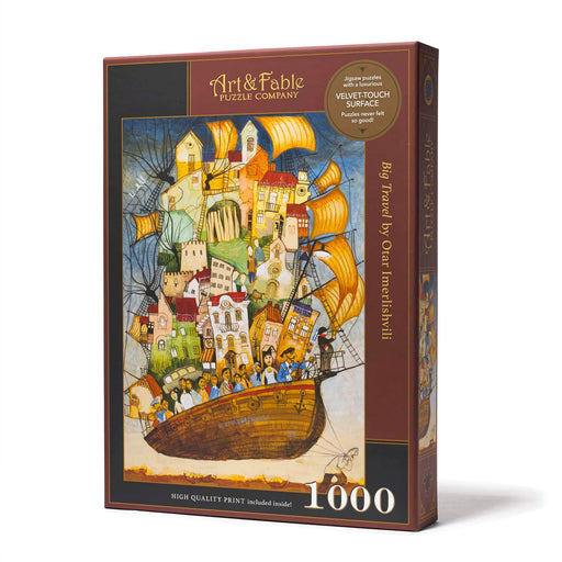 Big Travel 1000 Piece Premium Jigsaw Puzzle Art & Fable - for just $34.99! 