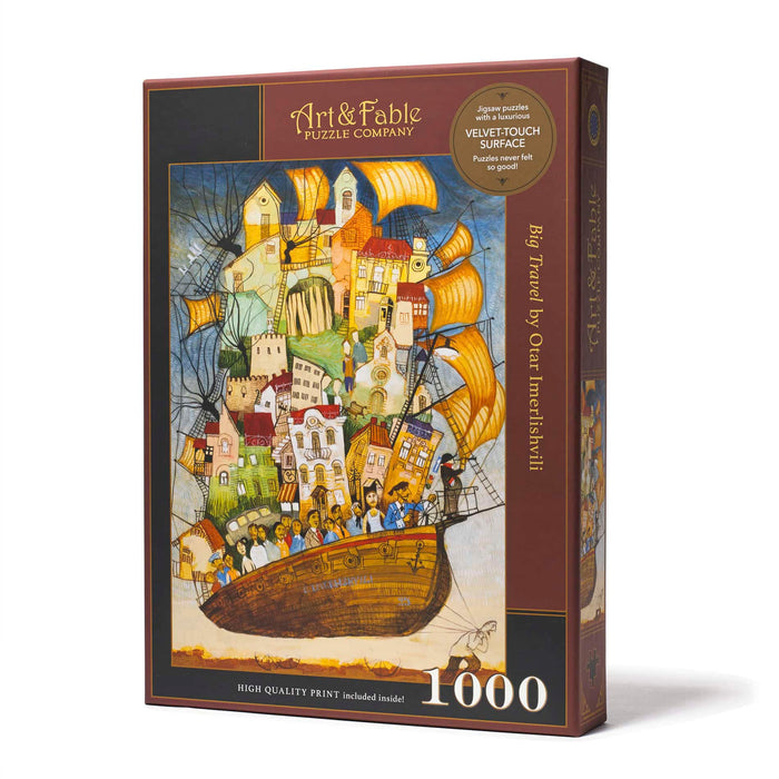 Big Travel 1000 Piece Premium Jigsaw Puzzle Art & Fable - for just $34.99! 