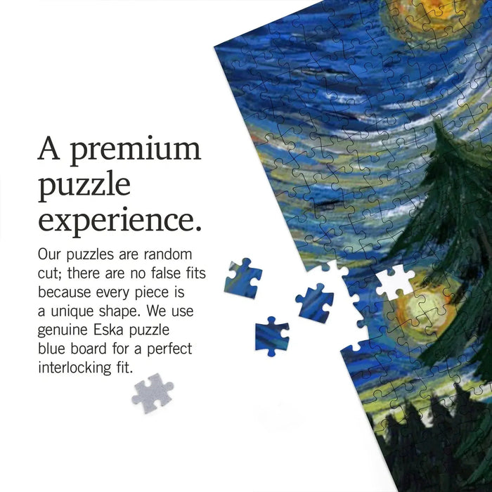 Bigfoot Starry Night 1000 Piece Jigsaw Puzzle Lantern Press - for just $29.99! 