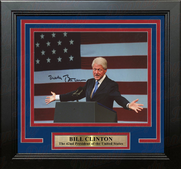 Bill Clinton 42nd President of the United States Autographed 8" x 10" Framed Photo - for just $729.99! 
