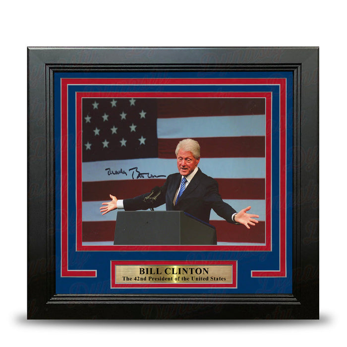 Bill Clinton 42nd President of the United States Autographed 8" x 10" Framed Photo - for just $729.99! 