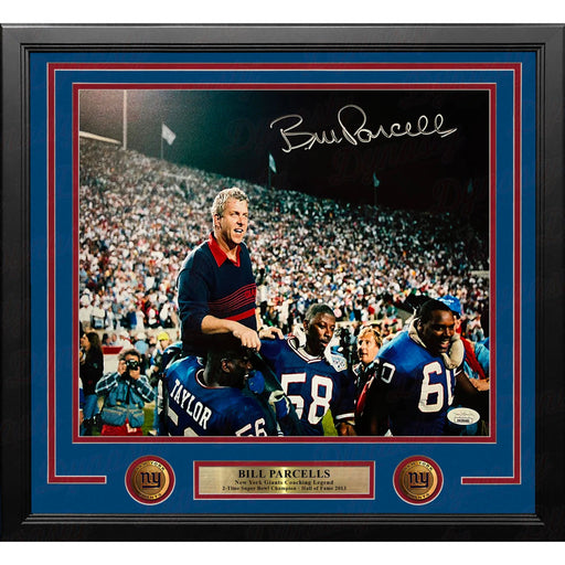 Bill Parcells Carry Off New York Giants Autographed 11x14 Framed Football Photo - JSA Authenticated - Premium Autographed Framed Football Photos - Just $199.99! Shop now at Retro Gaming of Denver