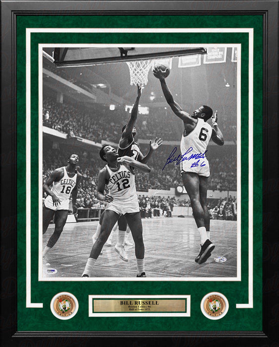 Bill Russell Making a Layup Boston Celtics Autographed 16" x 20" Framed Basketball Photo - for just $999.99! 