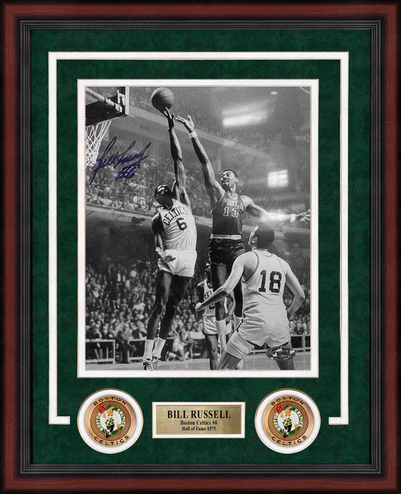 Bill Russell v. Wilt Boston Celtics Autographed 8" x 10" Framed Black & White Basketball Photo - for just $999.99! 