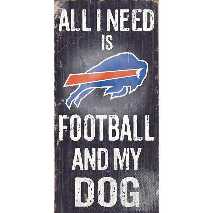 Buffalo Bills Football and My Dog Wooden Sign - for just $12.99! 