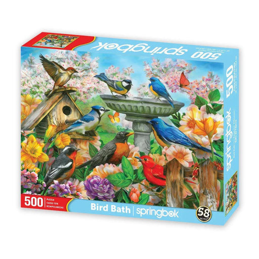 Bird Bath 500 Piece Jigsaw Puzzle Springbok - for just $17.99! 