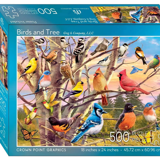 Birds & Tree 500 Piece Soft Touch Jigsaw Puzzle Crown Point - for just $19.99! 