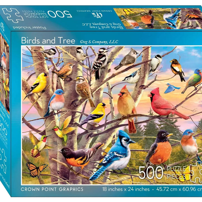 Birds & Tree 500 Piece Soft Touch Jigsaw Puzzle Crown Point - for just $19.99! 