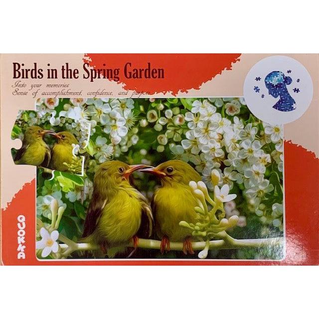Birds in the Spring Garden 63 Piece Tray Jigsaw Puzzle Quokka - for just $9.99! 