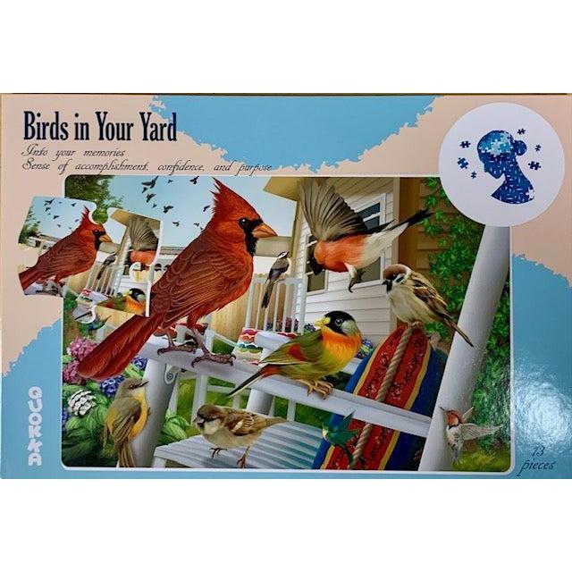 Birds in the Yard 13 Piece Tray Jigsaw Puzzle Quokka - for just $10.99! 