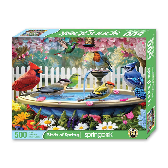 Birds of Spring 500 Piece Jigsaw Puzzle Springbok - for just $17.99! 