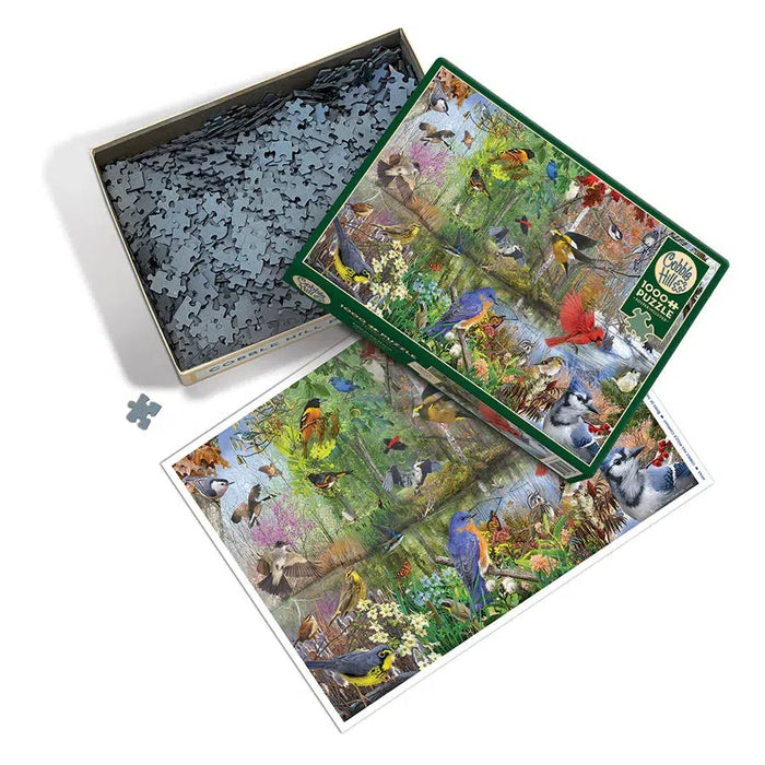 Birds of the Season 1000 Piece Jigsaw Puzzle Cobble Hill - for just $19.99! 