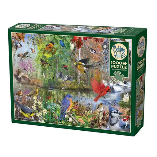 Birds of the Season 1000 Piece Jigsaw Puzzle Cobble Hill - for just $20.99! 