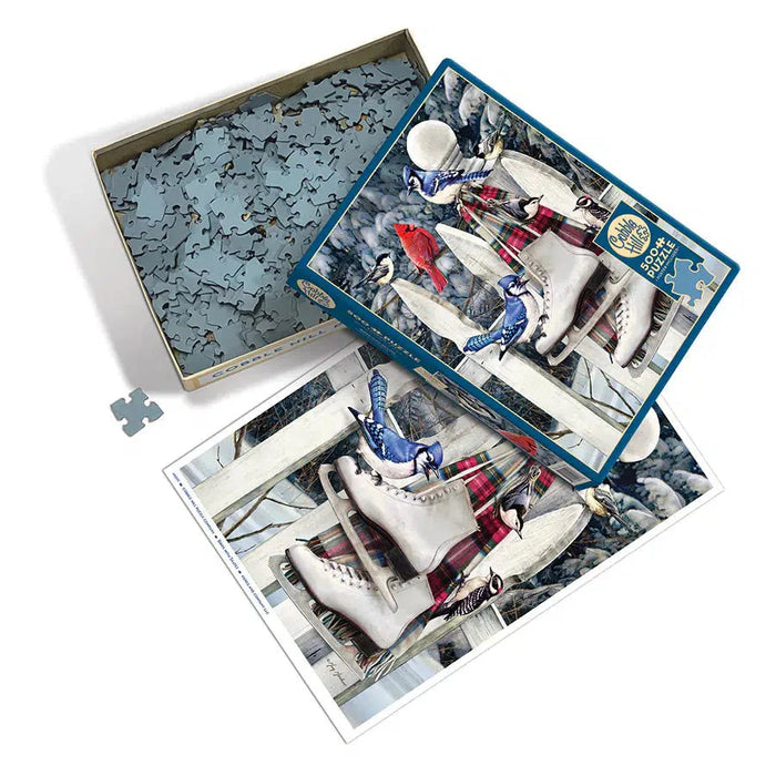 Birds with Skates 500 Piece Jigsaw Puzzle Cobble Hill - for just $17.99! 