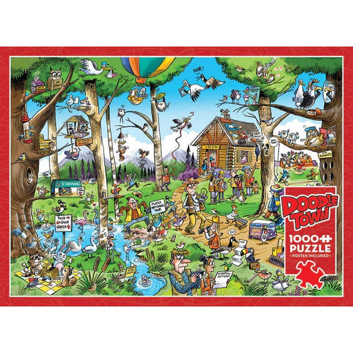 Birdwatcher's Paradise Doodle Town 1000 Piece Jigsaw Puzzle Cobble Hill - for just $19.99! 