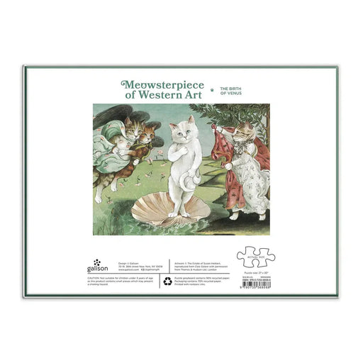 Birth of Venus Meowsterpiece of Western Art 1000 Piece Jigsaw Puzzle Galison - for just $19.99! 