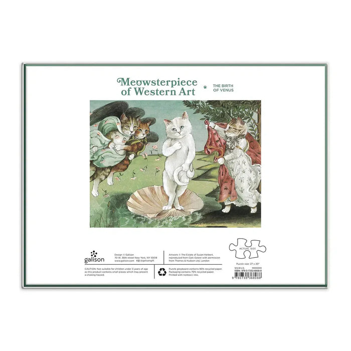 Birth of Venus Meowsterpiece of Western Art 1000 Piece Jigsaw Puzzle Galison - for just $19.99! 