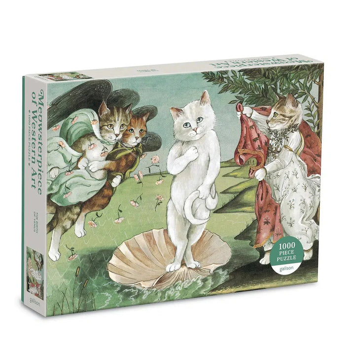 Birth of Venus Meowsterpiece of Western Art 1000 Piece Jigsaw Puzzle Galison - for just $19.99! 