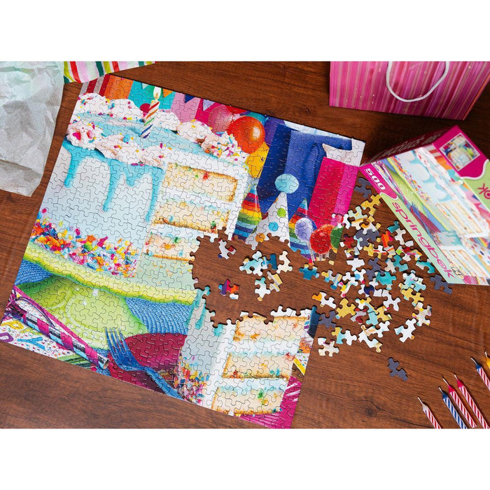 Birthday Cake 500 Piece Jigsaw Puzzle Springbok - for just $17.99! 