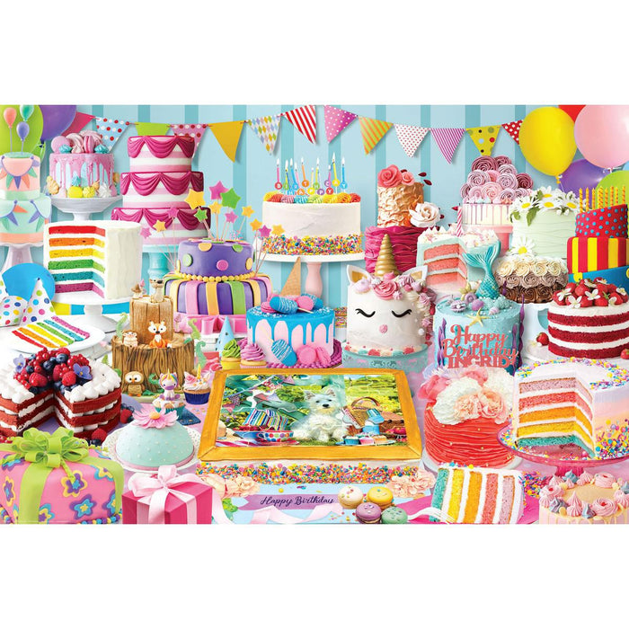 Birthday Party Cakes 1000 Piece Jigsaw Puzzle Eurographics - for just $19.99! 