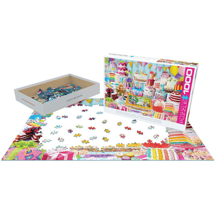 Birthday Party Cakes 1000 Piece Jigsaw Puzzle Eurographics - for just $19.99! 