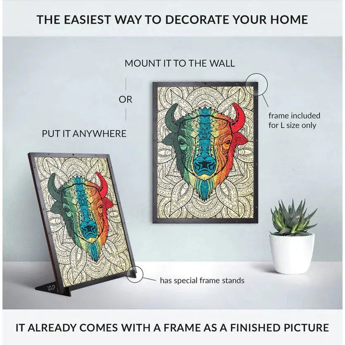 Bison 250 Piece Wooden Jigsaw Puzzle Geek Toys - for just $99.99! 