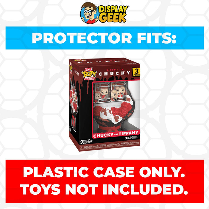 Pop Protector for Funko Bitty Pop Bouquet Chucky and Tiffany Valentine - for just $11.99! 