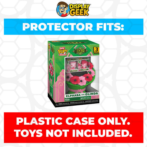 Pop Protector for Funko Bitty Pop Bouquet Elphaba and Glinda Valentine - for just $11.99! 