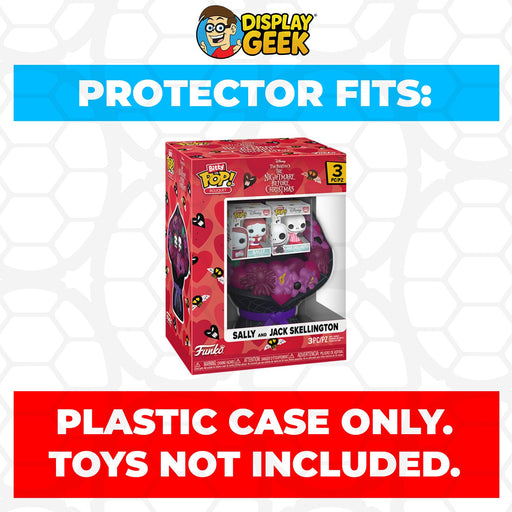 Pop Protector for Funko Bitty Pop Bouquet Sally and Jack Skellington Valentine - for just $11.99! 