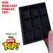 BITTY KUBBIE BLACK (3x3) - Display Case for Funko Bitty Pops, Wall Mountable & Stackable Pop Shelf (3D Printed) - for just $16.99! 