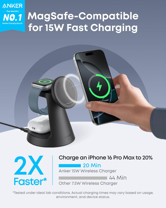 Anker MagGo Wireless Charging Station (3-in-1, Dock Stand) - for just $89.99! 