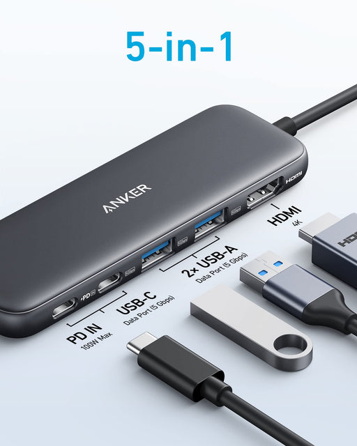 Refurbished Anker <b>332</b> USB-C Hub (5-in-1) - for just $16.98! 