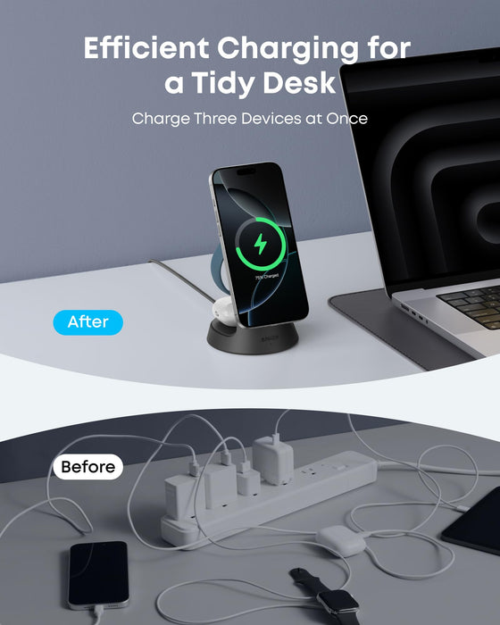 Anker MagGo Wireless Charging Station (3-in-1, Dock Stand) - for just $89.99! 