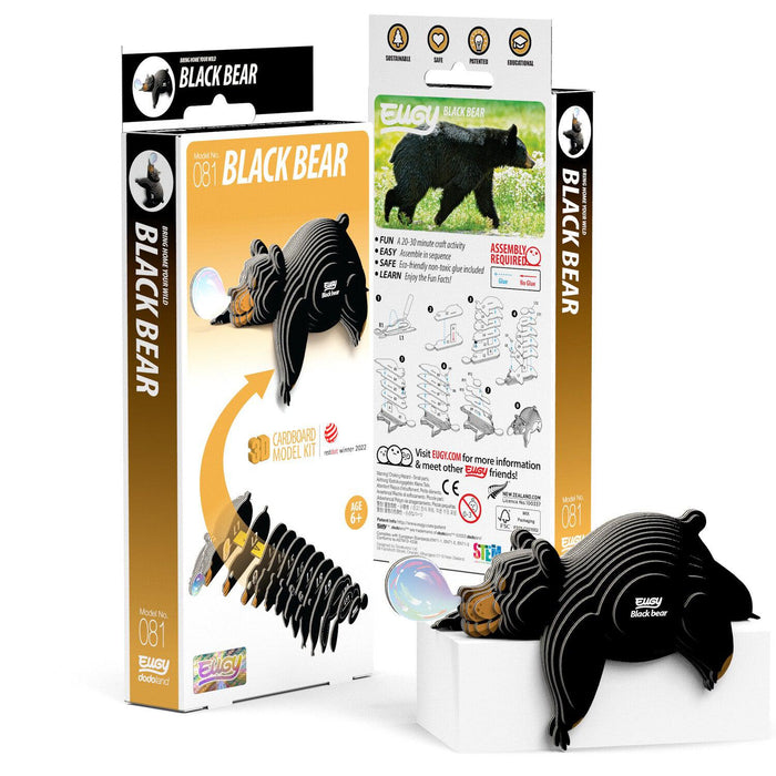 Black Bear 3D Cardboard Model Kit Eugy - for just $11.99! 