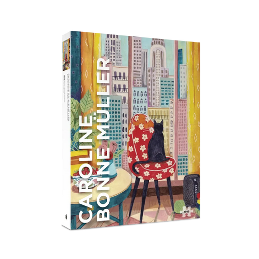Black Cat in New York Window 1000 Piece Jigsaw Puzzle Pomegranate - for just $24.99! 