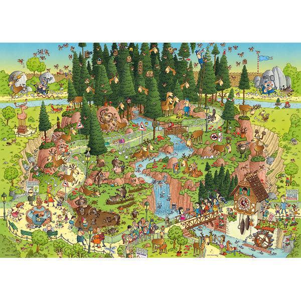 Black Forest Habitat Funky Zoo 1000 Piece Jigsaw Puzzle Heye - for just $29.99! 
