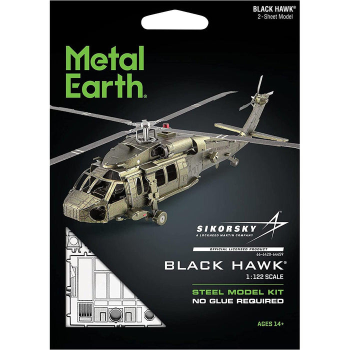 Black Hawk Helicopter 3D Steel Model Kit Metal Earth - for just $11.99! 
