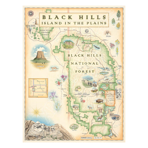 Black Hills National Forest 1000 Piece Jigsaw Puzzle Xplorer Maps - for just $24.99! 