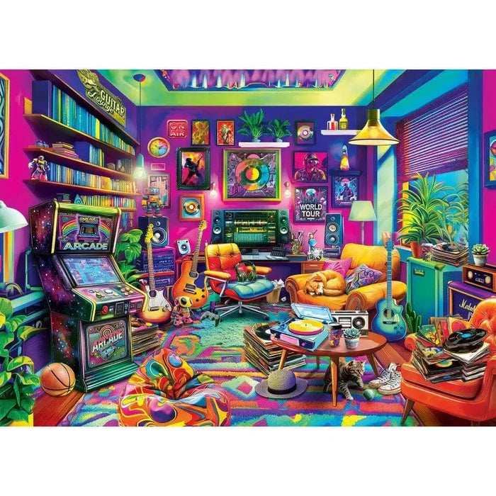 Black Light Den Back in Time 1000 Piece Jigsaw Puzzle MasterPieces - for just $17.99! 