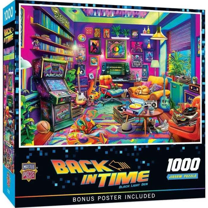 Black Light Den Back in Time 1000 Piece Jigsaw Puzzle MasterPieces - for just $17.99! 