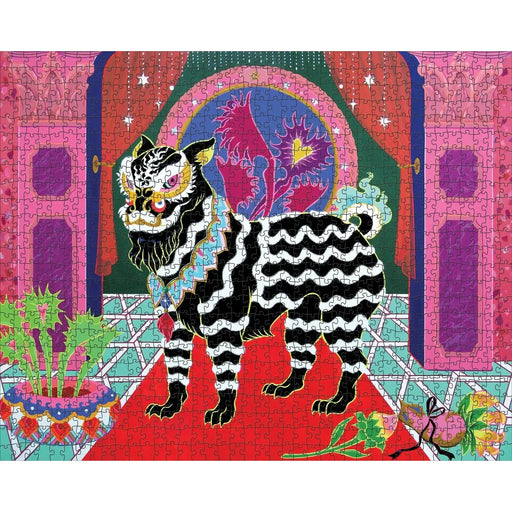 Black Lion, Black Ribbon 1000 Piece Jigsaw Puzzle Pomegranate - for just $24.99! 