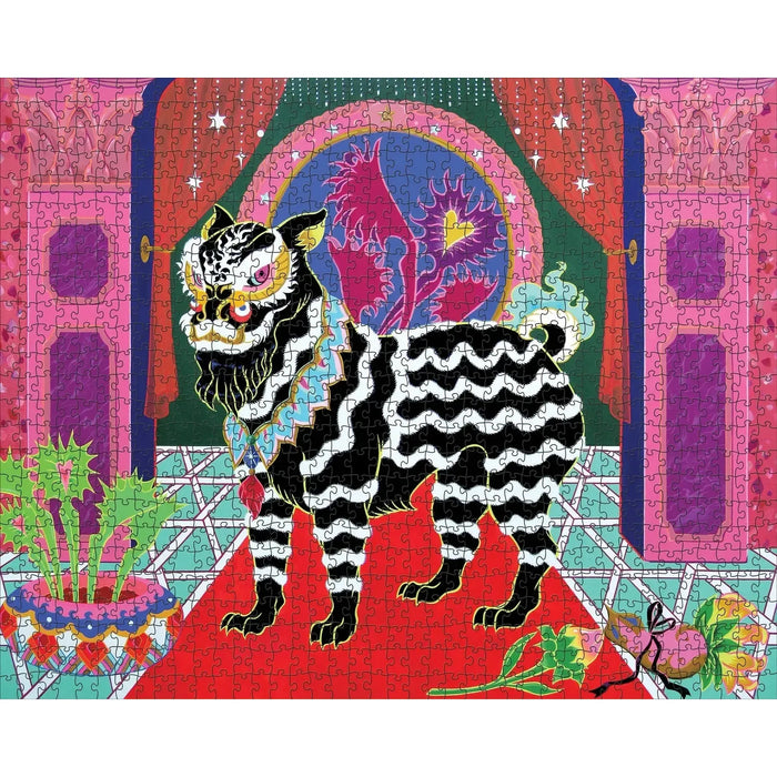 Black Lion, Black Ribbon 1000 Piece Jigsaw Puzzle Pomegranate - for just $24.99! 
