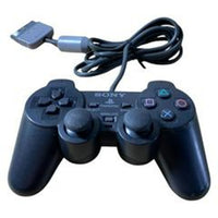 Top view of black Dual Analog Controller Playstation
