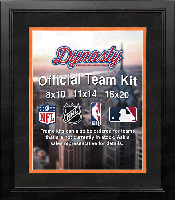 NHL Hockey Photo Picture Frame Kit - Anaheim Ducks (Black Matting, Orange Trim) - for just $29.99! 