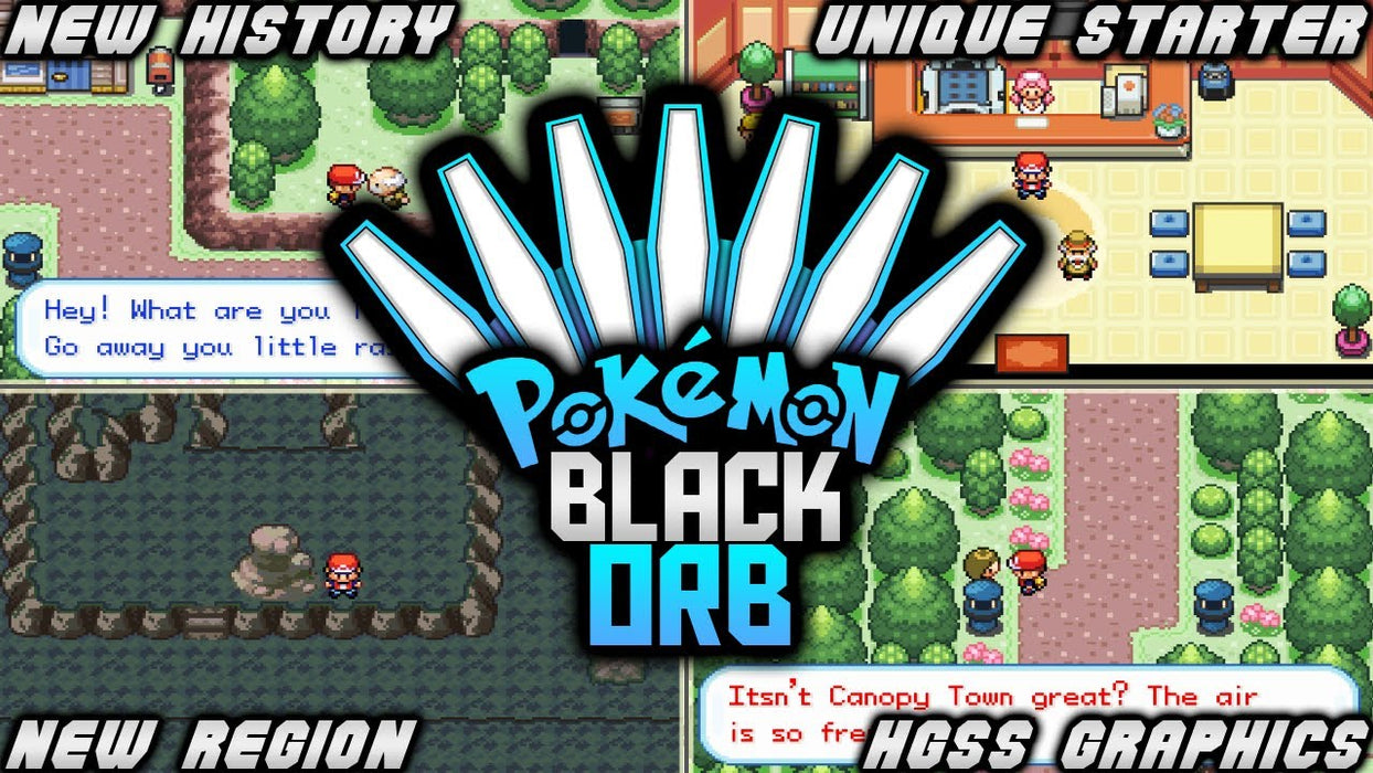 Pokemon Black Orb GBA ROM Hack Video Game Custom Gameboy Advance - for just $18.49! 