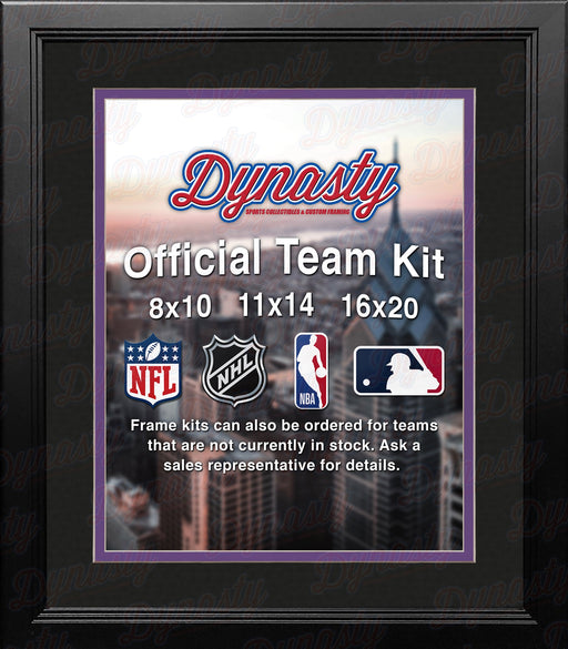 NHL Hockey Photo Picture Frame Kit - Los Angeles Kings (Black Matting, Purple Trim) - for just $29.99! 