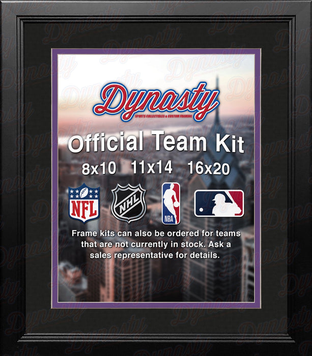MLB Baseball Photo Picture Frame Kit - Colorado Rockies (Black Matting, Purple Trim) - for just $29.99! 