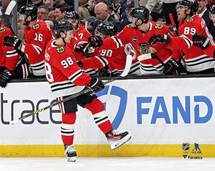 Connor Bedard First NHL Goal Chicago Blackhawks 8" x 10" Hockey Photo - for just $9.99! 
