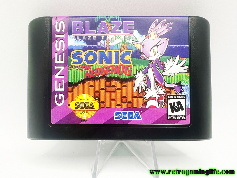 Blaze the Cat in Sonic the Hedgehog Sega Genesis Reproduction Cart - for just $19.99! 